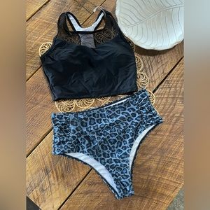 Modest coverage bikini
